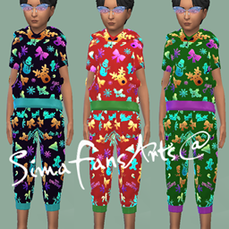 NY's outfit with highlighted appliqués. logo
