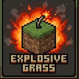 Explosive grass logo