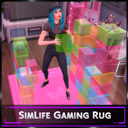 SimLife Gaming Rug By SrslySims | Chinese Translation