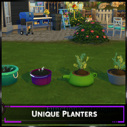 Unique Planters By SrslySims | Chinese Translation