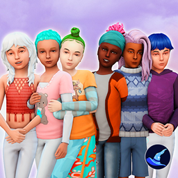 (B&H) Genetic Unnatural Hair Colours for Little Sims project image