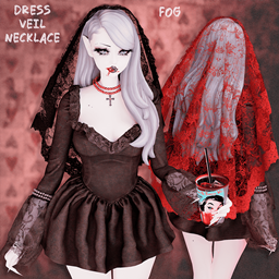 Fog. Dress and veil logo