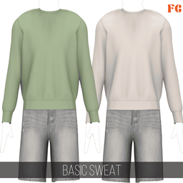 Fifthscreations - Basic Sweat - Men - CAS clothing - Maxis Match CC project image