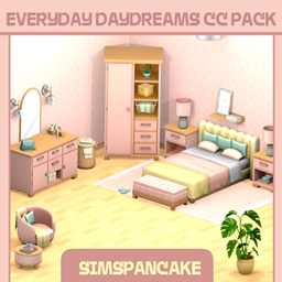 Everyday Daydreams Bedroom CC Pack (Maxis Match) project image