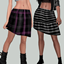 Asymmetrical skirt logo