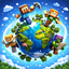 Dino's Resource World logo