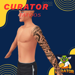 Curator Trible Arm tattoo CTA001 - Base game compatible logo