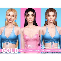 CasualSims - Gold Hairstyle With Bangs logo