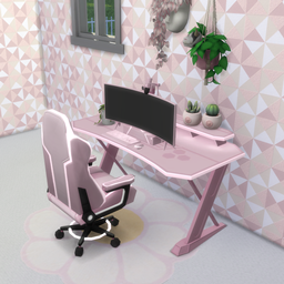 (NEW PINK SWATCH) High School Years PC +Chair + Desk Recolor logo