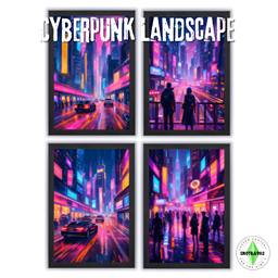 Cyberpunk landscape project image