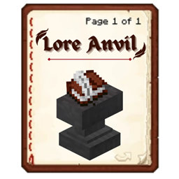 Custom Lore Anvil logo