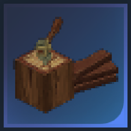 Functional Woodcutter's Block logo