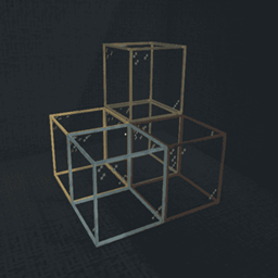SayonaraPotato's custom glass blocks logo