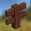Hardwood Fence Centered Post Variant logo