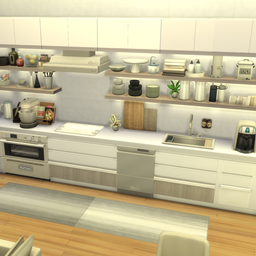 White Modern Retreat Kitchen logo