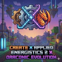 Create x Applied Energistics 2 x Draconic Evolution logo