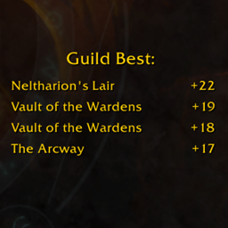 MythicPlus Guild Best project image