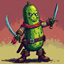 Pickle Pirate Flag and Map Marker logo