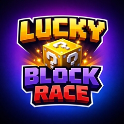 luckyblockrace trio logo