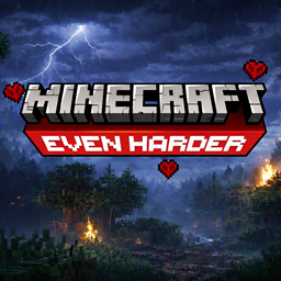 Minecraft Even Harder logo
