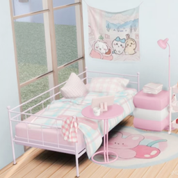 Small studio apartment bedroom logo