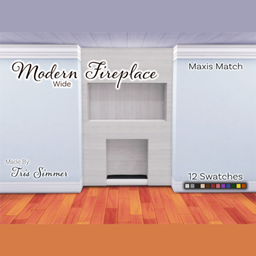 Sleek Modern Fireplace (Wide) project image