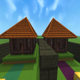 Carrera de lucky blocks willy y vegetta logo