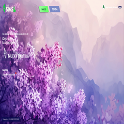 Main Menu Background Override Purple Flowers