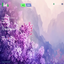 Main Menu Background Override Purple Flowers logo