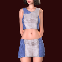 Jeans Top & Skirt logo