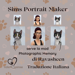 Sims Portrait Maker by Ravasheen Italian Translation - The Sims 4 ...