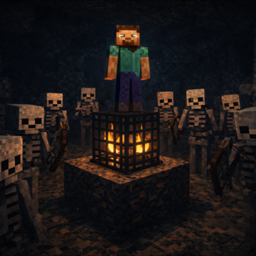 life as a skeleton [ Achievements Friendly ] (become a skeleton king and conquest the world) logo