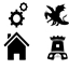 Machine Dragons and Village Dungeons logo