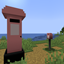 Slightly off-coloured red post box logo
