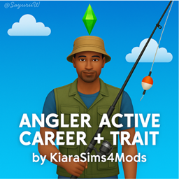 Angler Active Career + Trait by KiaraSims4Mods - Tradução PTBR
