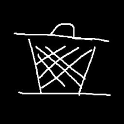 Trash slot logo