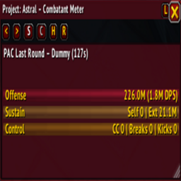 Project: Astral Combatant (PAC) logo