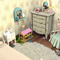 Realistic Shabby Kids Bedroom