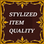 Stylized Item Quality UI logo