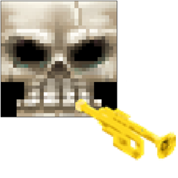 Trumpet Skeleton logo