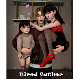 Tired father