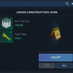 Craftable Construction Sign project image