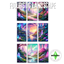 Futuristic landscape painting logo