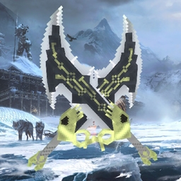 God of War Kratos Blades of Chaos, Leviathan Axe, and Draupnir Spear logo
