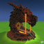 Fire Dragon Head logo