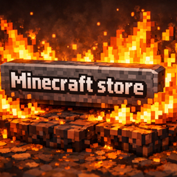 No Minecraft store logo