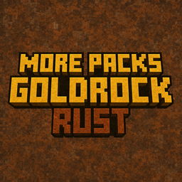 MorePacks GoldRock Rust logo