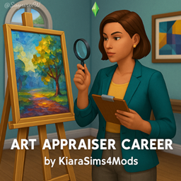 Art Appraiser Career by KiaraSims4Mods - Tradução PTBR
