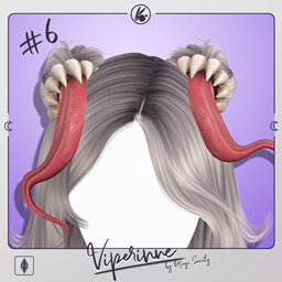 USAGI - Viperinne Hair buns + tongue logo