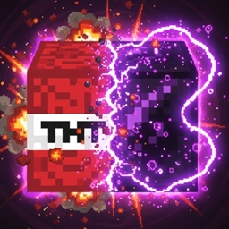 Fake obsidian Tnt logo